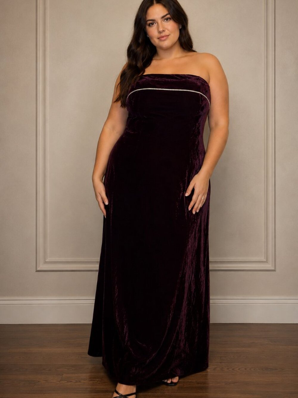 JESSICA MCCLINTOCK Velvet 90s/Y2K Evening Gown, Size 14